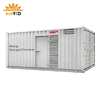 1000 1500Kwh Hệ thống lưu trữ pin năng lượng mặt trời thương mại 2000 2500Kwh 20FT 40FT Container