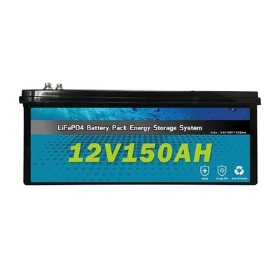 Lifepo4 Pin giải trí cho xe tải cắm trại 12V 150AH RV Hệ thống lưu trữ năng lượng mặt trời