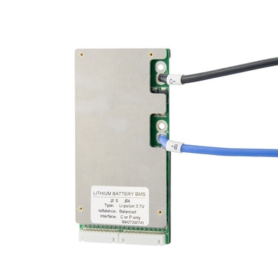 50A BMS cho pin Lithium Ion 17 giây 60V với điều khiển nhiệt độ Bảng bảo vệ Pcm Pcb Xe đạp điện Ebike