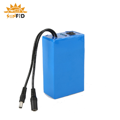 Bộ pin Lithium có thể sạc lại 12V 20Ah 18650 cho Hệ thống năng lượng mặt trời Đèn LED bảng điều khiển