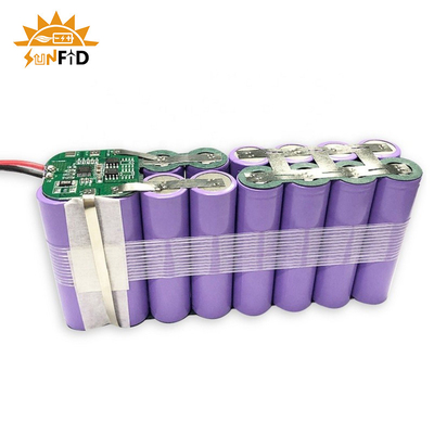 18650 Bộ pin Lithium có thể sạc lại 3.7V 15.6Ah 1S6P được bảo vệ