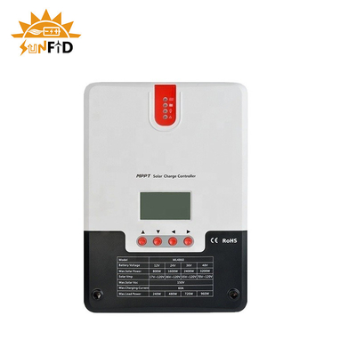 60A 12V Powerwall Pin Lithium 24V 48V LCD Bộ điều khiển năng lượng mặt trời TTL RS485 BT