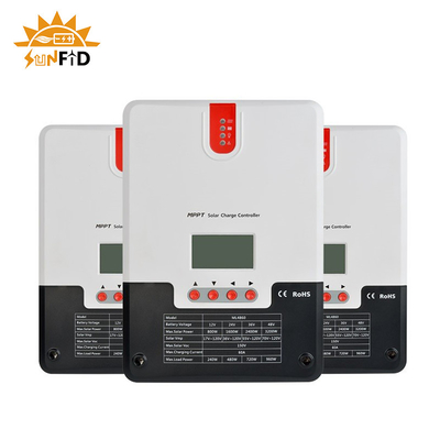 60A 12V Powerwall Pin Lithium 24V 48V LCD Bộ điều khiển năng lượng mặt trời TTL RS485 BT