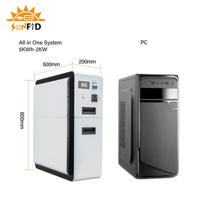 Hệ thống lưu trữ năng lượng dân cư 1kw Hệ thống pin điện lưới 2kw 2,5kwh