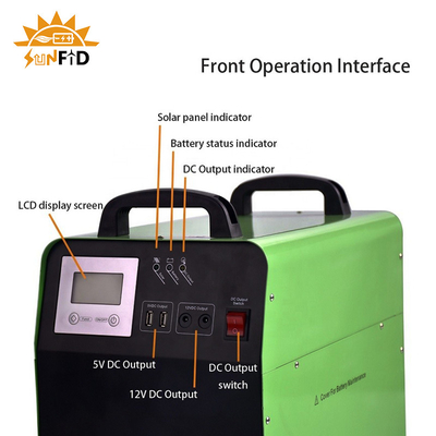 Máy phát điện năng lượng mặt trời có thể sạc lại Pin Lithium Ion 25,6V 78Ah Hệ thống năng lượng mặt trời không nối lưới với 1kW Biến tần 2kwh Trang chủ