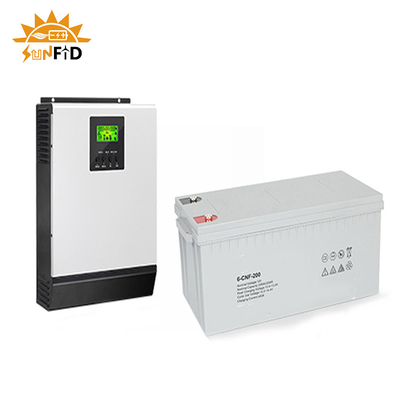 Hệ thống năng lượng mặt trời hòa lưới 2KW cho hệ thống quang điện bảng điều khiển năng lượng mặt trời 12V 400Ah