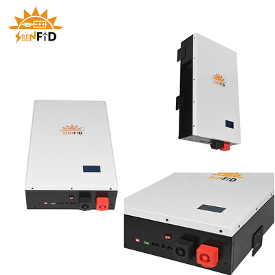 51.2V 100Ah LiFePO4 Hệ thống dự phòng pin gia đình treo tường tuổi thọ dài