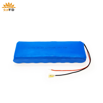 Bộ pin lithium có thể sạc lại 25,6v 6Ah 8S1P Đèn LED năng lượng mặt trời Bộ pin LifePO4