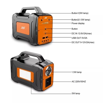 Trạm điện di động ngoài trời 100W Trạm điện di động pin Lithium 100V, 110V