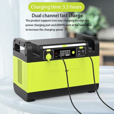 Trạm phát điện di động 1500W Sóng hình sin tinh khiết 1210Wh 5V-20V