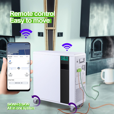 Hệ thống lưu trữ năng lượng dân dụng 7,5KWH Pin Lithium tất cả trong một 5KWH