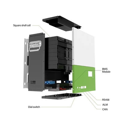 Hệ thống lưu trữ năng lượng khu dân cư Rack Mount 48v 100ah Pin Lifepo4 Hệ thống lưu trữ năng lượng tại nhà