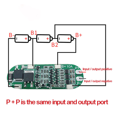Pin Lithium Pylontech 18650 Bms 3s 12V 10amp 11.1V Lifeo4