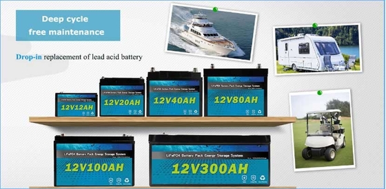 Lifepo4 Pin giải trí cho xe tải cắm trại 12V 150AH RV Hệ thống lưu trữ năng lượng mặt trời